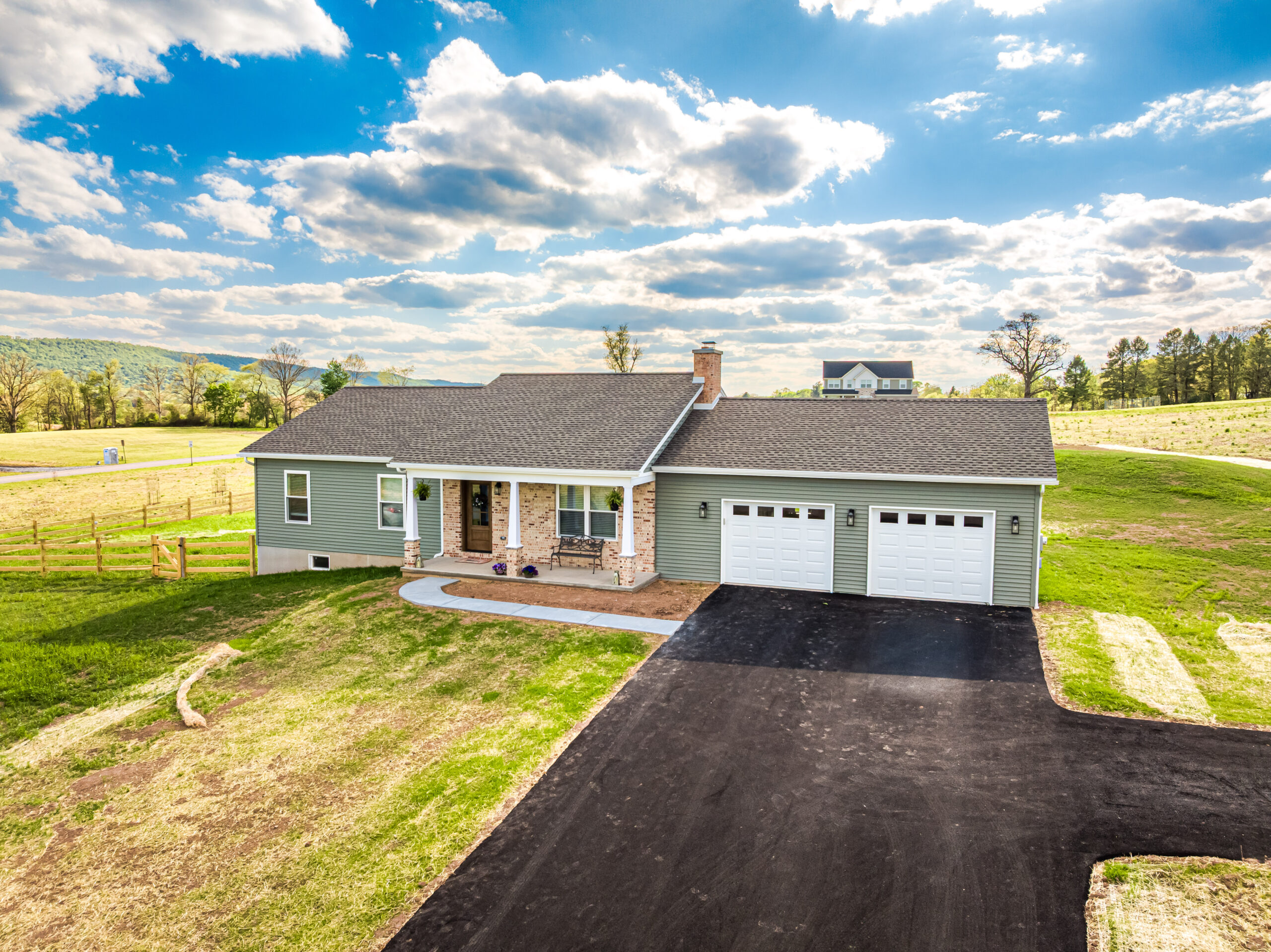 new home with two garages