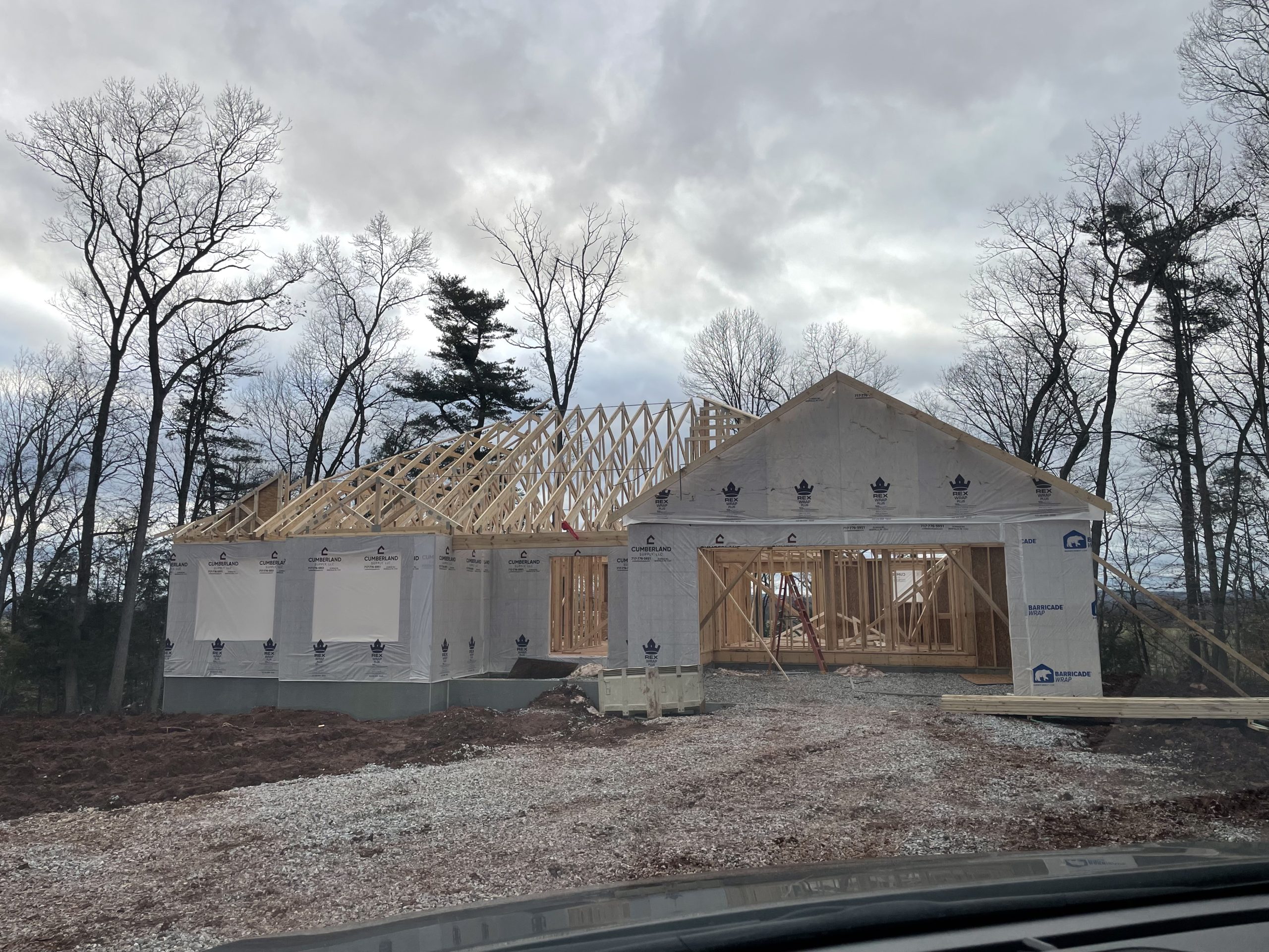 new home during construction