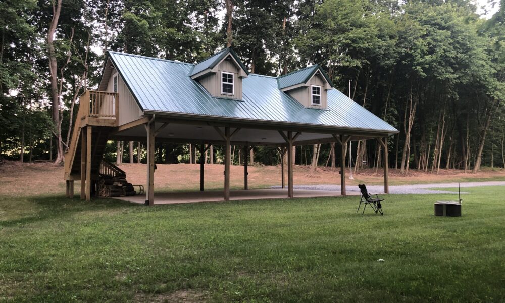 Open Sides Pole Barn