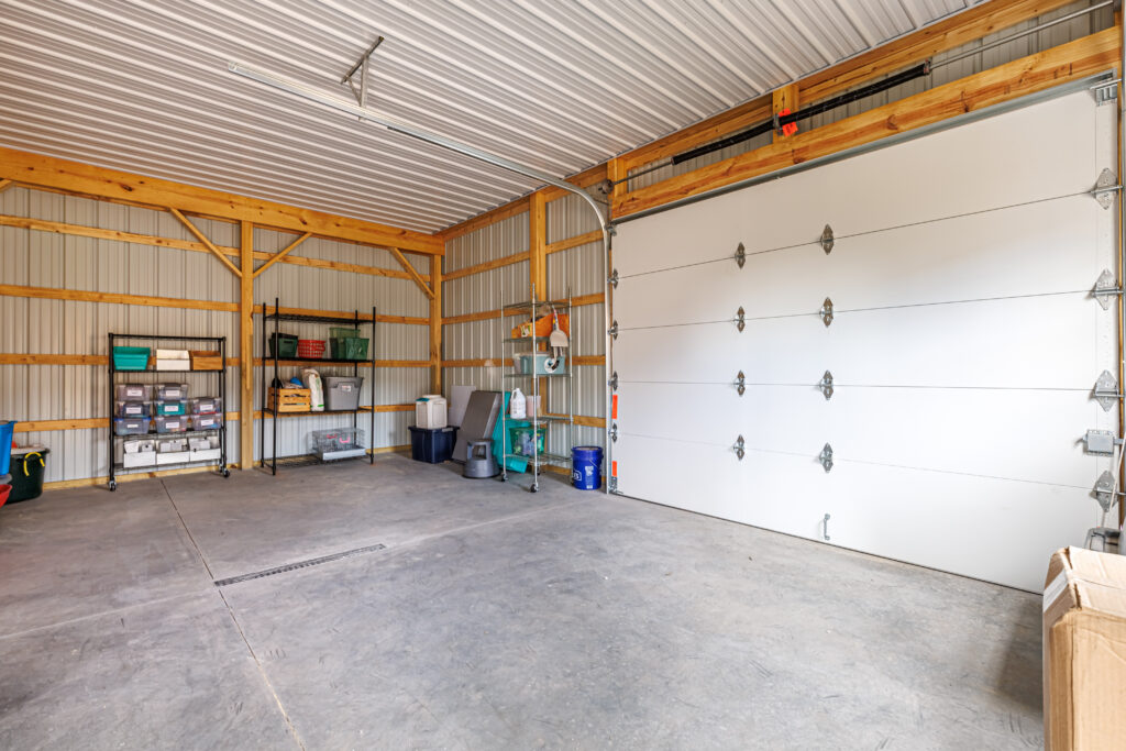inside of a custom garage